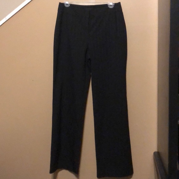 black pinstripe pants
